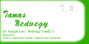 tamas medvegy business card